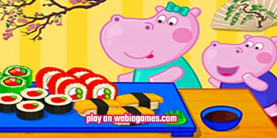 play Hippo Japanese Cooking Party on web