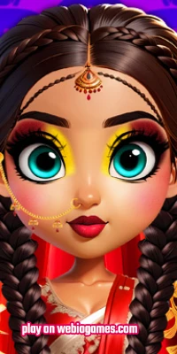 play Indian Bride Makeup Game on web