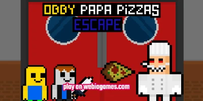 play Obby Papa Pizzas Escape on web
