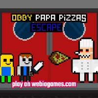play Obby Papa Pizzas Escape on web