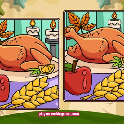 play Thanksgiving Spot The Differences on web