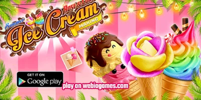 play Summer Rose Cone Ice Cream  on web
