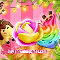 play Summer Rose Cone Ice Cream  on web